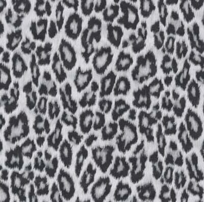 selvklæbende folie i sort og hvid leopardmønster
