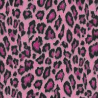 selvklæbende folie i leopardmønster i pink og sortfarvet