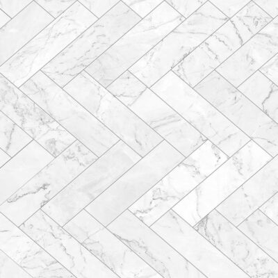 selvklæbende folie marmorfliser i flet mønster hvid og grå